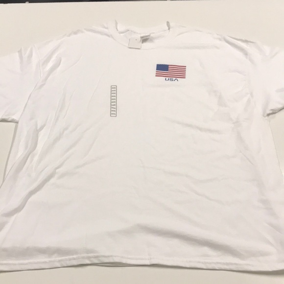 🆕 🇺🇸 USA FLAG Men’s 3XL NASA White Cotton Shirt - Picture 2 of 2